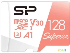 Флеш карта microSDXC 128GB Silicon Power SP128GBSTXDV3V20 Superior V30 A1 w/o adapter