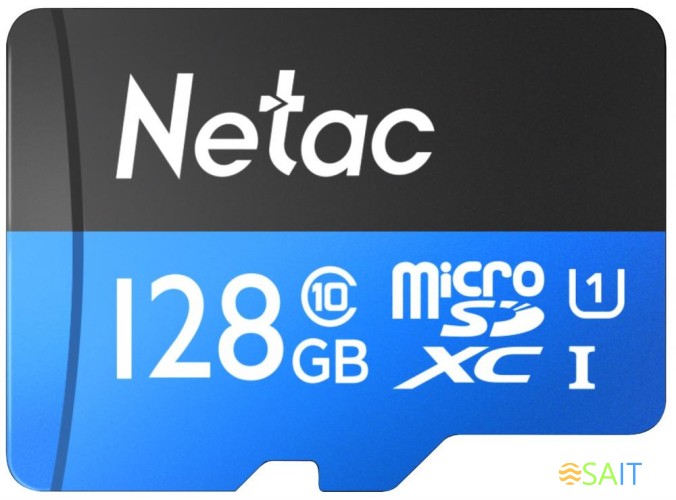 Флеш карта microSDXC 128GB Netac NT02P500STN-128G-R P500 + adapter