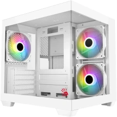 Корпус Bloody CC-121 белый без БП mATX 7x120mm 1xUSB2.0 1xUSB3.0 audio