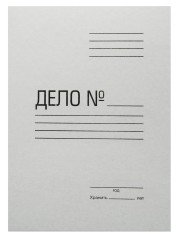 Скоросшиватель Silwerhof СК260M картон мелованный 0.4мм 260г/м2 белый