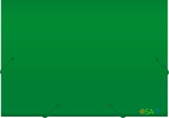 Портфель Бюрократ -BPR6GRN 6 отдел. A4 пластик 0.7мм зеленый