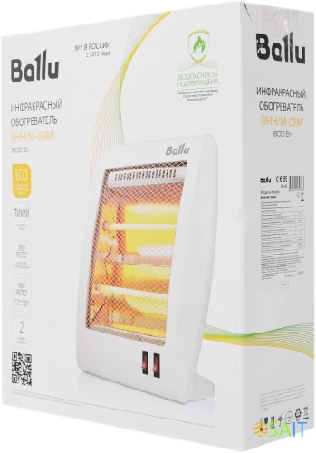 Обогреватель инфракрасный Ballu BHH/M-09M 800Вт белый