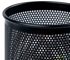 Подставка Deli E909 для письменных принадлежностей черный металл сетка