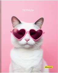 Набор тетрадей Silwerhof 48л. лин. A5 Нежность 4диз. мел.карт. вод.лак скрепка (упак.:4шт)