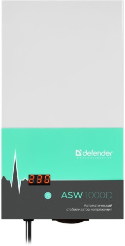 Стабилизатор напряжения Defender ASW 1000D 600Вт 1000ВА белый