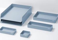 Набор лотков Deli NS001BLUE Nusign 6отд. разборный 324х239х45мм синий