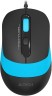 Мышь A4Tech Fstyler FM10S черный/синий оптическая 1600dpi silent USB 3but (FM10S USB BLUE)