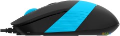 Мышь A4Tech Fstyler FM10S черный/синий оптическая 1600dpi silent USB 3but (FM10S USB BLUE)