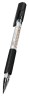 Ручка шариков. Deli Arrow EQ10-BK серый мет./черный d=0.7мм черн. черн. резин. манжета