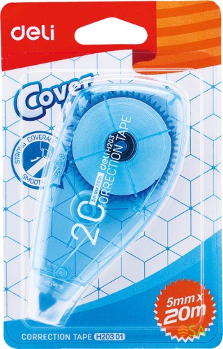 Лента коррект. Deli EH20301 20мх5мм белый