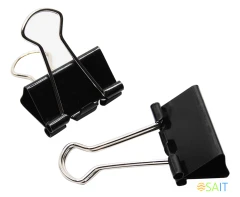 Зажимы Silwerhof 510015 сталь 25мм черный (упак.:12шт) картонная коробка