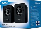 Колонки Sven 135 2.0 черный 6Вт портативные