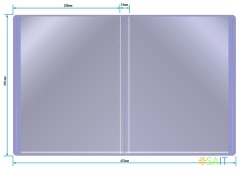Папка с 10 прозр.вклад. Бюрократ Pastel PAST10VIO A4 пластик 0.5мм торц.карм с бум. встав фиолетовый