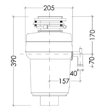 Измельчитель отходов Kuppersberg Kuppersberg WS 750 B