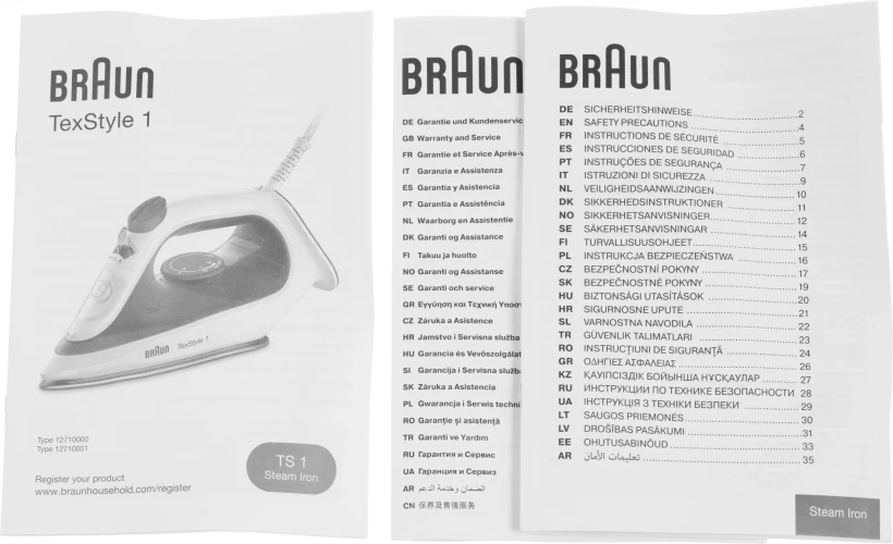 Утюг Braun SI1050BL 2000Вт голубой