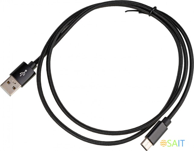 Кабель USB (m)-USB Type-C (m) 1м черный
