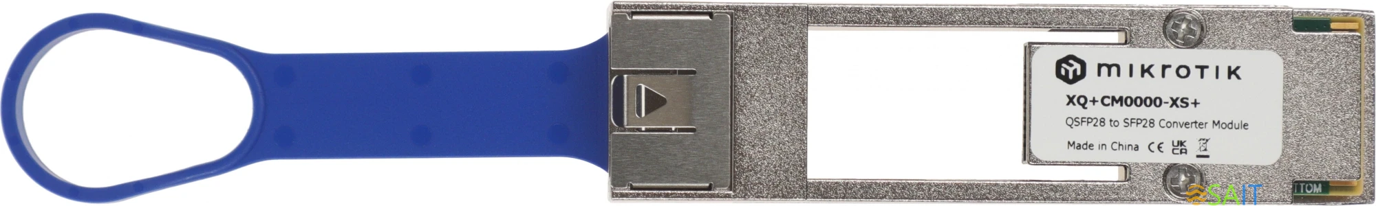 Адаптер MikroTik XQ+CM0000-XS+ 0.01м серый QSFP28-SFP28
