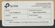 Коммутатор TP-Link TL-SL1218MP (L2) 16x100Мбит/с 2x1Гбит/с 2xКомбо(1000BASE-T/SFP) 16PoE+ 192W неуправляемый