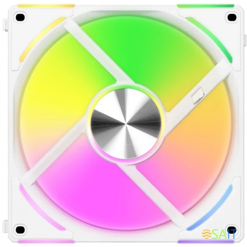 Вентилятор для корпуса Lian-Li Uni Fan ALV2 140 V2 ARGB 140х140x28 белый 4-pin 26.8дБ (G99.14ALV21W.00) Ret