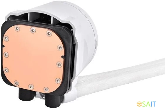 Система водяного охлаждения Thermaltake TH360 V2 Ultra Snow ARGB Soc-AM5/AM4/1200/1700/1851 белый 4-pin 25.8dB Al+Cu LCD Ret (CL-W405-PL12SW-A)