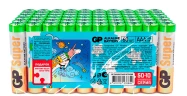 Батарея GP Super Alkaline 24A50/10SMF-2CRVS60 AAA (промо:50+10) (60шт) спайка