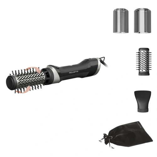 Фен-щетка Rowenta UB9530F0 1000Вт черный/серебристый (1830009250)