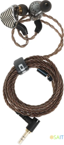 Наушники внутриканальные Fiio JH3 1.2м черный проводные в ушной раковине (80001881)