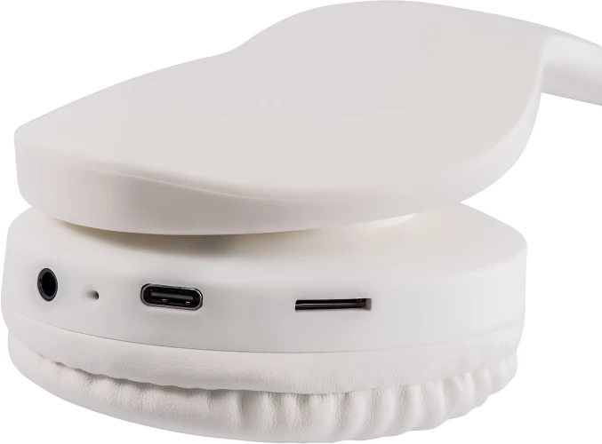 Гарнитура накладные Hyundai H-HP104 белый беспроводные bluetooth оголовье (HHP104W)