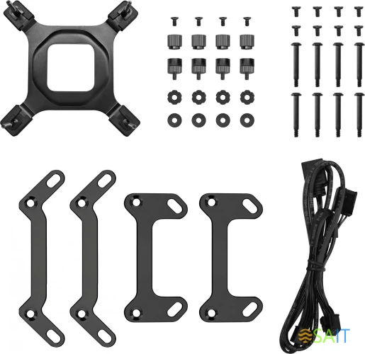 Система водяного охлаждения Deepcool Mystique 240 ARGB Soc-AM5/AM4/1200/1700/1851 черный 4-pin 36.49dB Al LCD 1543gr Ret (R-LX550-BKADSNC-G-1)