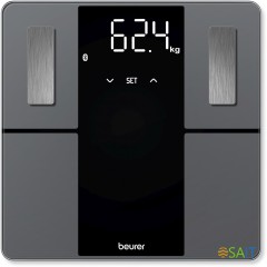 Весы напольные электронные Beurer BF 500 Super Black Edition макс.180кг черный