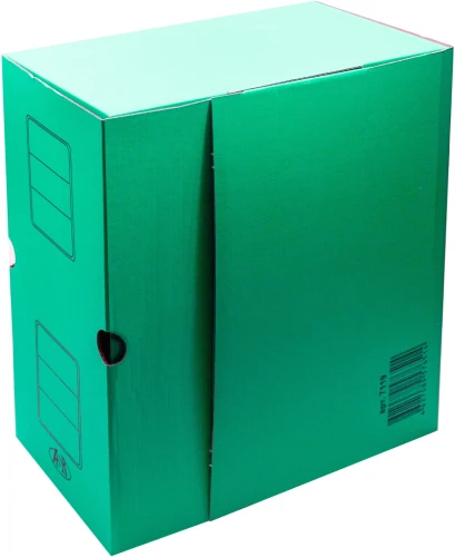 Короб архивный Silwerhof микрогофрокартон корешок 150мм зеленый (упак.:3шт)