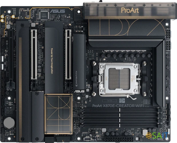 Материнская плата Asus PROART X870E-CREATOR WIFI SocketAM5 AMD X870E 4xDDR5 ATX AC`97 8ch(7.1) 1 x 10Gigabit + 1 x 2.5Gigabit RAID+HDMI+DP