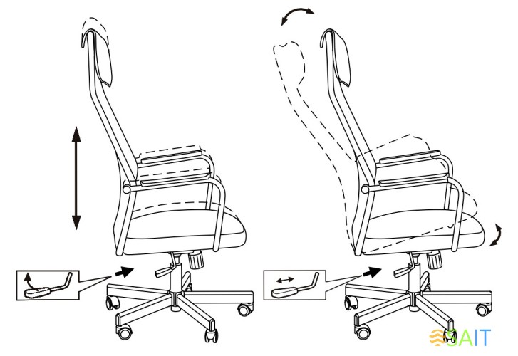 Кресло игровое Zombie One черный TW-01 3C11 сетка/ткань с подголов. крестов. металл