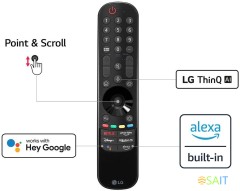 Телевизор LED LG 55" 55NANO766QA.ARUB синяя сажа 4K Ultra HD 60Hz DVB-T DVB-T2 DVB-C DVB-S DVB-S2 USB WiFi Smart TV