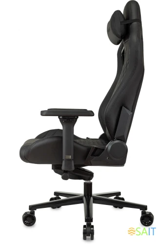 Кресло игровое Knight Craft черный эко.кожа с подголов. крестов. металл