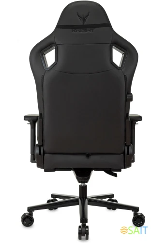 Кресло игровое Knight Craft черный эко.кожа с подголов. крестов. металл