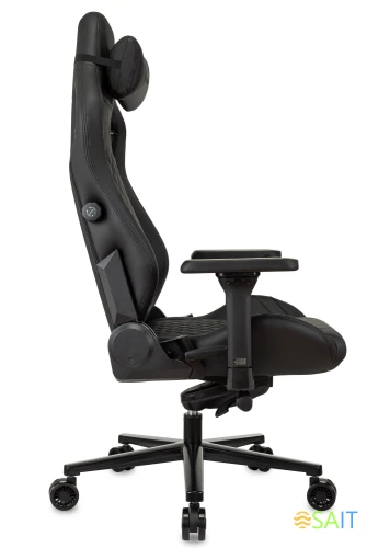 Кресло игровое Knight Craft черный эко.кожа с подголов. крестов. металл