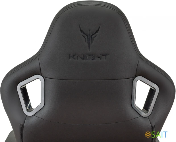 Кресло игровое Knight Craft черный эко.кожа с подголов. крестов. металл