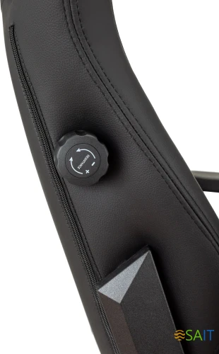 Кресло игровое Knight Craft черный эко.кожа с подголов. крестов. металл