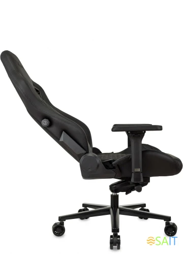 Кресло игровое Knight Craft черный эко.кожа с подголов. крестов. металл