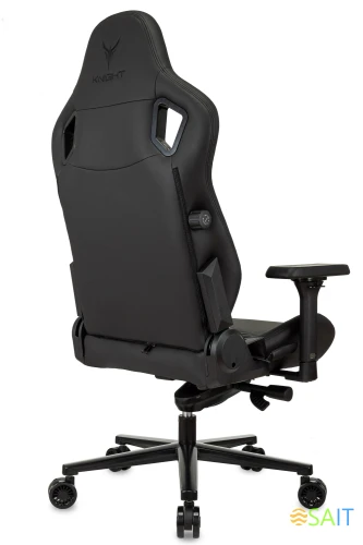 Кресло игровое Knight Craft черный эко.кожа с подголов. крестов. металл