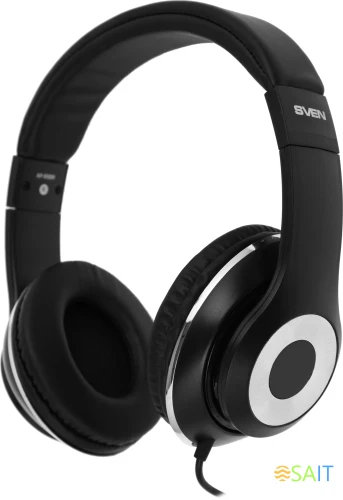 Наушники с микрофоном Sven AP-930M черный/серебристый 1.3м мониторные оголовье (SV-013608)