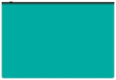 Папка на молнии ZIP Бюрократ -BPM4ATURGBL A4+ полипропилен 0.15мм бирюзовый цвет молнии черный