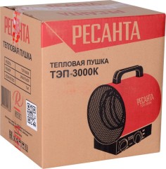 Тепловая пушка электрическая Ресанта ТЭП-3000К 3000Вт красный