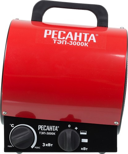 Тепловая пушка электрическая Ресанта ТЭП-3000К 3000Вт красный