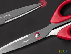 Ножницы Deli EM609 офисные 160мм ручки пластиковые сталь ассорти чехол с европод.