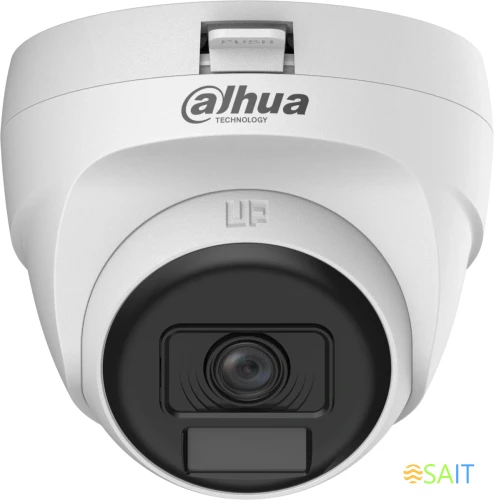 Камера видеонаблюдения аналоговая Dahua DH-HAC-T1A21P-U-IL-0280B 2.8-2.8мм HD-CVI HD-TVI цв. корп.:белый