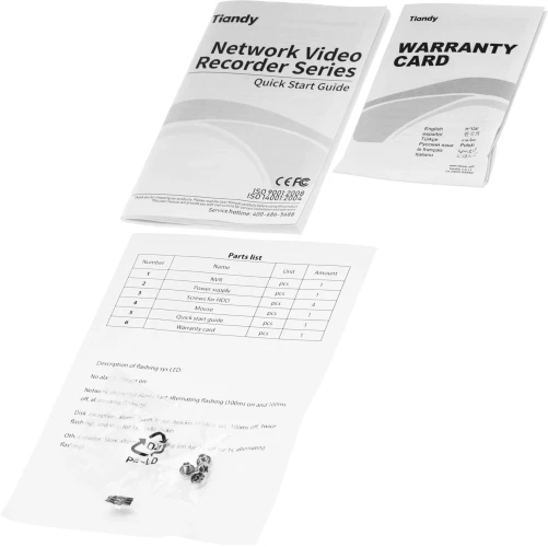 Видеорегистратор Tiandy TC-R3105 I/B/L/Eu/V1.1