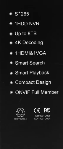 Видеорегистратор Tiandy TC-R3105 I/B/L/Eu/V1.1