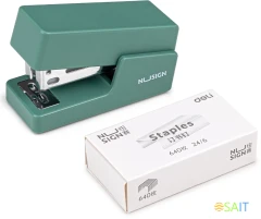 Степлер Deli NS083GREEN Nusign 24/6 26/6 (12листов) зеленый 40скоб блистер